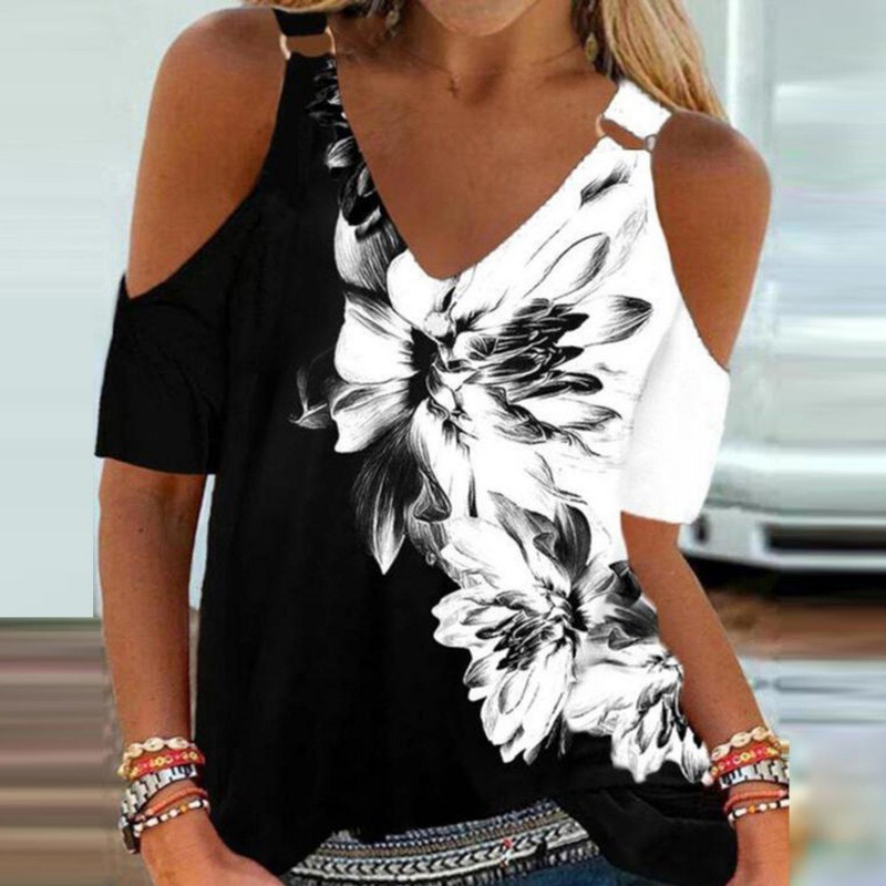 Special Short Sleeve Floral Top