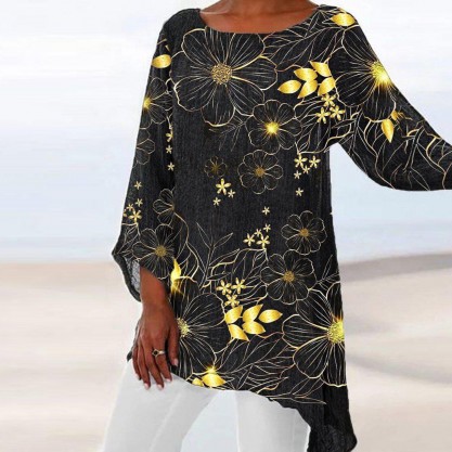 Cool Print Long Sleeve Top