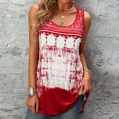 Comfy Printed Sleeveless Top