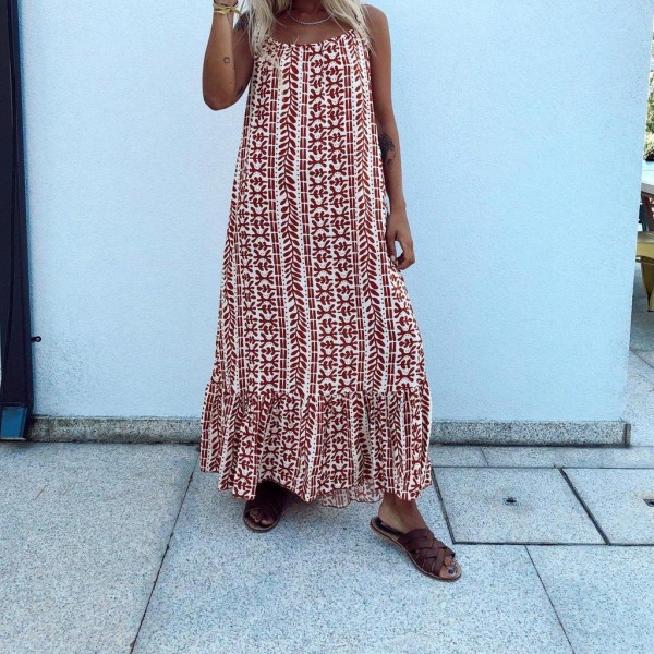 Glamorous Sleeveless Print Maxi Dress