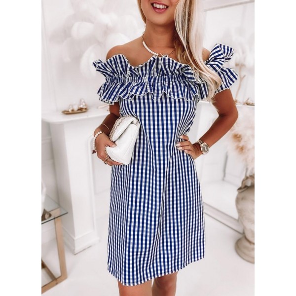 Youthful Print Short Sleeve Mini Dress