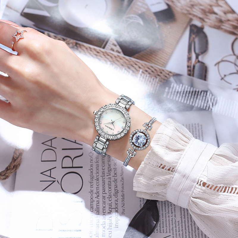 Women's Quartz Watch with Rhinestone